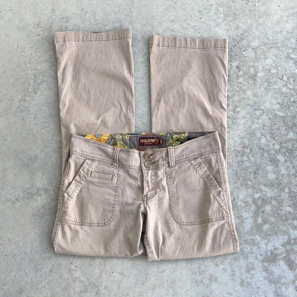 Vintage Hollister Pants Flare Leg Y2K Low Rise Pants